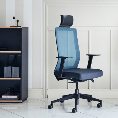 듀오백 스퀘어 DQ-HJ-C 메쉬 사무용 컴퓨터 책상 의자