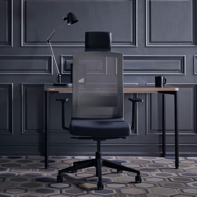 듀오백 스퀘어 DQ-HLJA-C 메쉬 사무용 컴퓨터 책상 의자