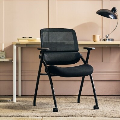 듀오백 부스터 폴드 메쉬 접이식 스터디 체어 공부 의자